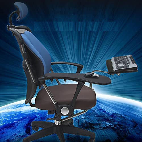 Mighserlm Keyboard stand Ergonomic Laptop Mouse Stand Foldable Portable Computer Stand Chair Stand Tray （Black）