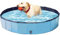 Rinling Piscina para perros, 160 x 30 cm, plegable, antideslizante, piscina (azul XL)