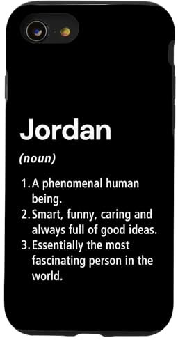 Hülle für iPhone SE (2020) / 7 / 8 Jordan Definition des Namens Lustiges Wörterbuch