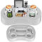 Couch Cup Holder Pillow Tray with 7 Slots, Couch Caddy & Buddy As Gaming Pillow, Sofa Drink or Snack Holder, Sofa Organizer for Cup, Drink, Game Controller, Remote, Phone
