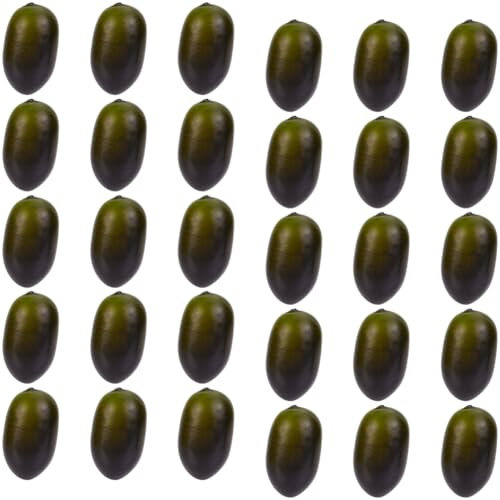 GORGECRAFT 30pz Simulazione di Frutta di Olive Artificiali Modello di Oliva Realistico Schiuma Decorativa Ornamento Finto Realistico per Fotografia Prop Fattoria Casa Cucina Tavolo Armadio Festa del