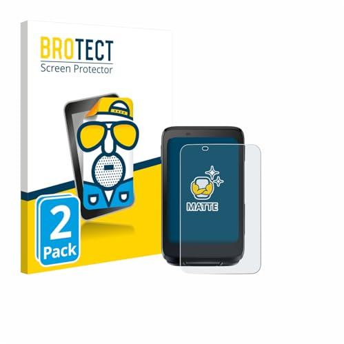 BROTECT Schutzfolie für iGPSPORT BiNavi | 2 Stück Entspiegelnder Displayschutz Made in Germany Matte Displayschutz-Folie Anti-Reflex Anti-Fingerprint Einfache Montage