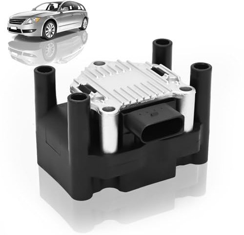 Zündspule Kompatibel mit VW Polo Bora Golf IV Golf VI Passat Caddy III, Zündcoil Ersatzteil für 48010, 032 905 106, 032 905 106 B, 032 905 106 D, 032 905 106 E