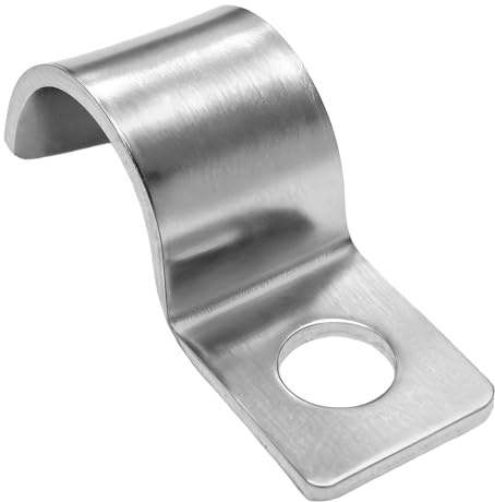 25 Stück Kabelschellen, Hochleistungs Einzelloch Kabelschellen Metall, Einzelloch Schlauchschnalle Rohrhalterung, Kabelhalter Kabelclips Für Kabel Ø 10 mm