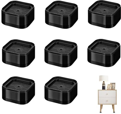 SIXHAOBU 8 Stück Stapelbar Möbelerhöhung, Tischerhöhung, tischbein verlängerung, Verstellbare Tisch Erhöhung für Waschmaschinen, Sofas, Tische, Kleiderschränke