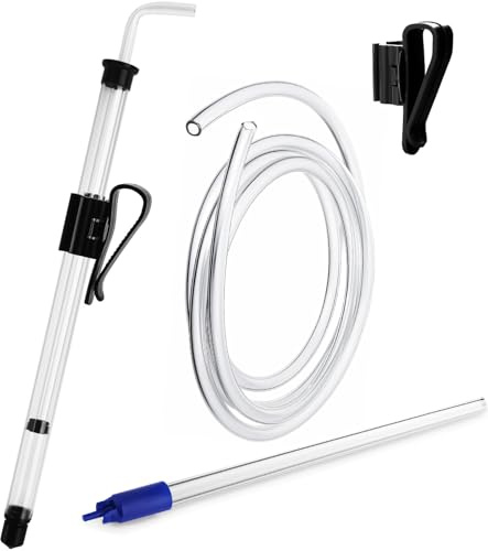 Dbgogo Sifone automatico lungo 45 cm, canna da travaso da 0,9 cm, pompa a sifone per vino fatto in casa, con tubo da 1,5 m e morsetto a sifone automatico, kit per la produzione di vino per