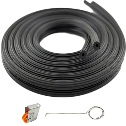 15 m di nastro in gomma per zanzariera, accessorio in gomma per telaio di tensione, corda di ricambio (15 m, diametro 5 mm)