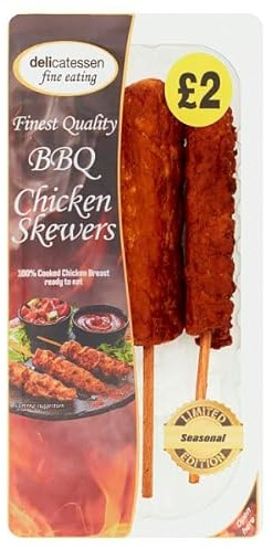 Delicatessen Fine Eating Seasonal Limited Edition BBQ Chicken Skewers 120g | Case of 8