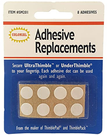 8/Pkg Under Thimble Adhesive Replacements SM201