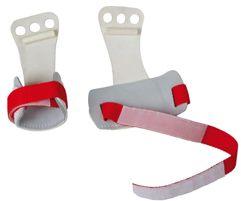 Sport-Thieme Turnriemchen | Aus hochwertigem Japanleder | Klettbandverschluss | 3-Loch mit Rolle | Polster | Turnen