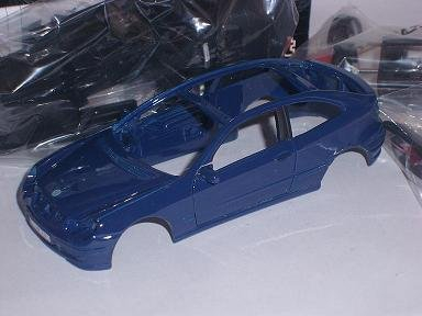 Welly Mercedes Benz C-klasse Coupe W203 Blau Sportcoupecoupe Bausatz Kit 1/43 Modellauto Modell Auto