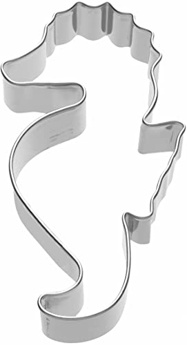 Birkmann 1010690510 Ausstechform Seepferdchen, Kunststoff, Grau, 5 x 3 x 2 cm