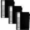 Pukkapad Project Book A4 Bloc Notes ad anelli con 5 separatori,250 fogli, Nero