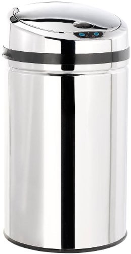 infactory Mülleimer automatisch: Abfalleimer mit Hand-Bewegungssensor und Edelstahl-Korpus, 30 Liter (Mülleimer mit Sensor, Küche automatisch, Automatischer)
