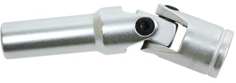 SW-Stahl Kerzenschlüssel Gelenkeinsatz 10 mm, 3/8 Zoll Gelenk-Nuss 03645L | Profi Zündkerzenschlüssel mit Kardangelenk, 80 mm Länge für Motor-Injektoren, Glühkerzen und Zündkerzen am Fahrzeug