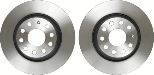 TRW DF4558 2x Bremsscheiben Kompatibel mit Volkswagen Rabbit V (1K1) 2003-2010 Hinterachse und Andere Fahrzeuge
