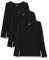 Berydale Women's BD159 Long-Sleeved Shirt, Black, 2XL (Pack of 3)