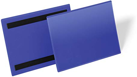 Durable Kennzeichnungstasche (A5 quer) Packung à 50 Stück, blau, 174307