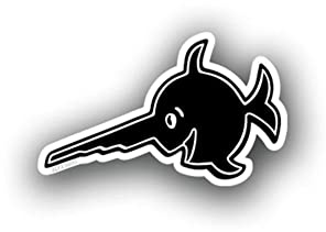 Aufkleber/Sticker Alfashirt Sägefisch U-Boot Schwertfisch Marine 10x6cm A3058