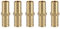 5pcs Raccord de Tuyau Droit à Deux Voies Raccord en Laiton Barbelé Connecteur de Tube Jonction 12mm