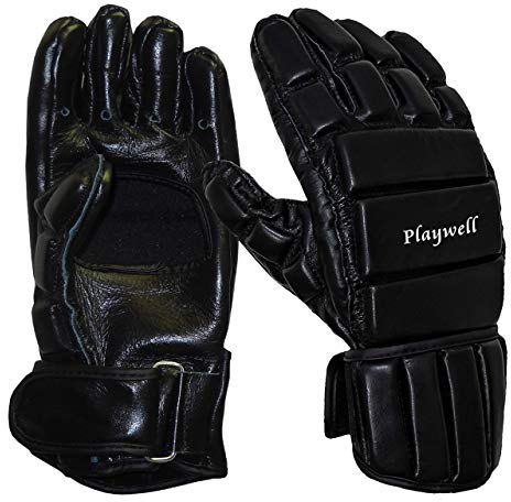 Playwlel Escrima/Kali Handschuhe für Sparring, Leder, Größe S
