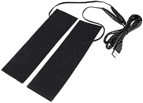 VBESTLIFE USB Electric Heating Element,1 Pair,5V,USB Heating Film,for Warming Feet,for the heating of insoles, slippers to keep warm,can be washed, bent, rubbed and folded,19.6 x 6cm