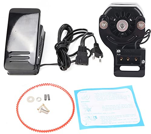 Pssopp 100W Nähmaschinenmotor Nähpedal Regler mit Variabler Drehzahl Nähmaschinenfußschalter Haushaltsnähmaschinenteile mit Nähmaschinenfußpedal (EU)