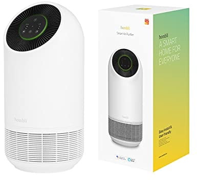 Hombli Smart Air Purifier mit 3 Lagen-Filterung, HEPA 13, Luftreiniger, ultraleise, App-, Sprachsteuerung, für Allergiker, 25 qm Raum, CADR 90 cbm/h