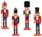 Casse-Noisette de Noël, Ensemble de Casse-Noisette de Soldat en Bois Décorations de marionnettes de Noël Casse-Noisettes Décoration de Festival Ornements de Noël Cadeau (4 pièces)