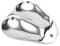 1 Pack Stainless Steel Double Spoon Rest Soup Ladles Stand for Home Kitchen Restaurant Buffet