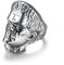 BCughia Eheringe Edelstahl, Ring Silber Einfach Stahl Hip Hop Vintage Ringe Punk Hochzeit für Sie und Ihn Größe 60(19.1)