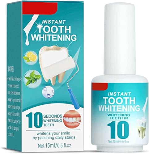 Tooth Polish Uptight Instant Teeth Whitening Paint, Removing Stains and Bad Breath Cleaning Oral Care, 15ml (1pcs)