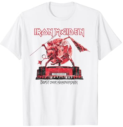 Iron Maiden - Eddie & The Devil Red Moon T-Shirt
