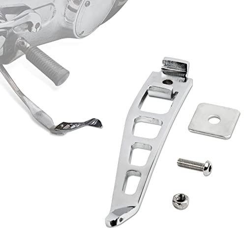 PSLER Seitenständer Assist Werkzeug Zubehör Motorrad Jiffy Ständer Erweiterungsset Fußpedal Unterstützung für Dyna Street Bob FXDB Fat Bob Low Rider Super Glide Custom 1993-2017, Chrom