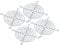 PATIKIL 92mm Fan Finger Grill, 4 Pack Metal Grill Protector Guard for 90X90mm Fan Protective Cover DIY, Silver