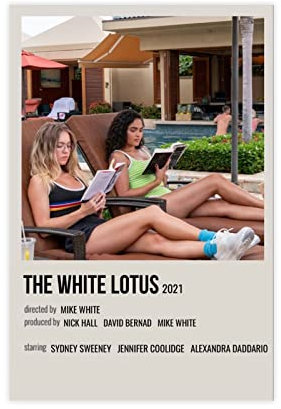 JDRC Serie The White Lotus Vintage 2 Leinwand Poster Schlafzimmer Dekor Sport Landschaft Büro Zimmer Dekor Geschenk Rahmen: 40 x 60 cm