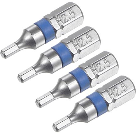 QUARKZMAN 2.5mm H2.5 Esagonale Testa Cacciavite Punta x 4pz Magnetico per Quotidiana Riparazione