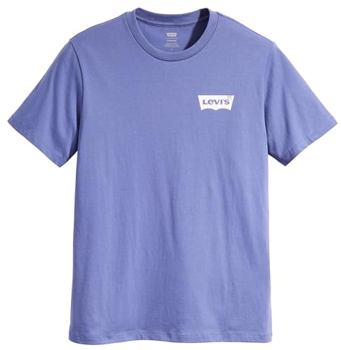 Levi's Men's Graphic Crewneck Tee T-Shirt, Batwing Coastal Fjord, M