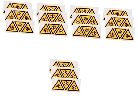 STOBOK 15 Stk Warnaufkleber Aufkleberetiketten Niedrige Temperatur Niedertemperatur-aufkleber Warnschild Zur Sicherheit Niedrigtemperatur-etiketten Achtung Aufkleber Selbstklebendes Vinyl