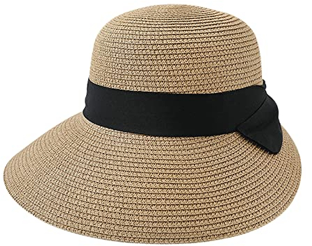 Casquette Visière Femme en Paille Chapeau de Paille pour Femme Visière en Paille Femme Casquette Eté Respirant Anti UV Casquette Visière Plage Voyage Sport en Plein Air