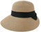 Casquette Visière Femme en Paille Chapeau de Paille pour Femme Visière en Paille Femme Casquette Eté Respirant Anti UV Casquette Visière Plage Voyage Sport en Plein Air