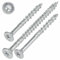 SCREW REBEL Holzschrauben 8,0 x 300 mm, 50 Stück, hell verzinkt - Universalschraube mit Doppelspiralgewinde, Spanplattenschraube mit TX40 Antrieb und ETA Zulassung