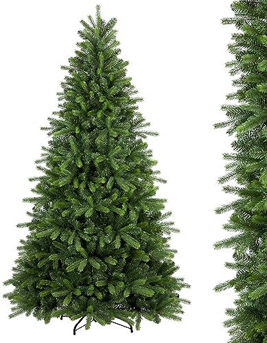 Miami Albero di Natale 270 cm realistico, artificiale PE+PVC 3466 RAMI, diametro 162 cm, Montaggio a ombrello (270)