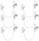 6 Pcs Window Restrictor Locks for Kids Window Restrictors UPVC Baby Security Window Locks with Screws Keys for Baby Child Children Safety, Window Locks Door Locks for Home Public School and Commercial