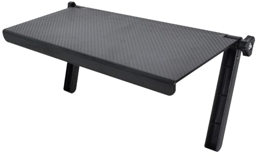 TV Top Regal, Screen Top Shelf Fernsehoberrand-Bildschirmregal, 33x16 cm Plattform Schwarz Halterung Einstellbares Bildschirmregal Monitor-Speicherregal, für TV-Box, Kamera, Router