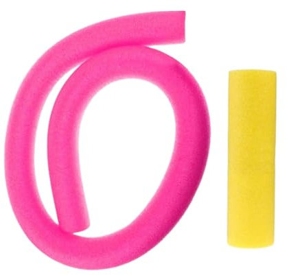 JISADER Tubo in Schiuma per Noodle per Piscina Galleggiante con connettore Noodle per Piscina, Rosa Solido