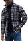 KONG JIMFAN Winter Jacket Men Highschool Jacke Button Down Hemd Übergangsjacke Herren Herren Mantel Imprägnierspray Jacke Herren Jacken Wärmejacke Karohemd Herren Freizeitjacke Herren(Rose Gold,L)