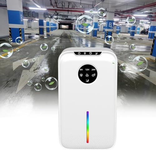 aallwwsso 2500ml Small Dehumidifier for Moisture in Home, Kitchen, Bedroom, Caravan, Office, Garage, 1L/Day