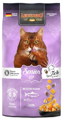 LEONARDO Senior GF für Katzen, 300g, mit frischem Lachs, leicht verdaulich, getreidefrei, Alleinfutter, Made in Germany