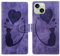 JLHYYXH Case for iPhone 13 Mini 5.4 5G, Heart Cat Cover with 3 Credit Card Holder Slots Wallet Case Magnetic Kickstand Special Shockproof Flip Case for iPhone 13 Mini 5.4 5G-Purple